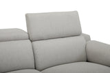DANTE 2 SEATER FABRIC LIGHT GREY