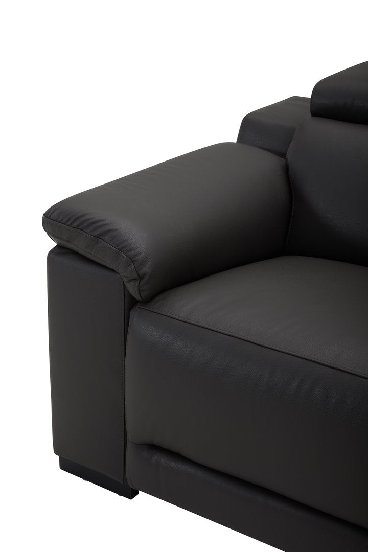 DANTE 1 SEATER LEATHER BLACK