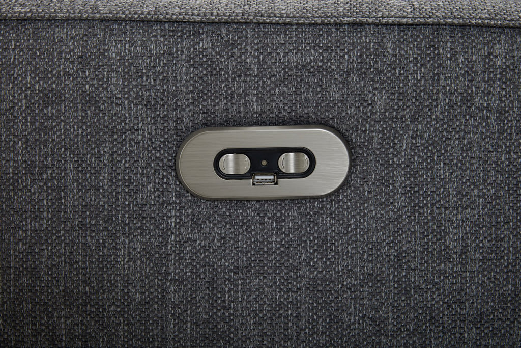 FLAIR 2.5 SEATER CHAISE FABRIC CHARCOAL