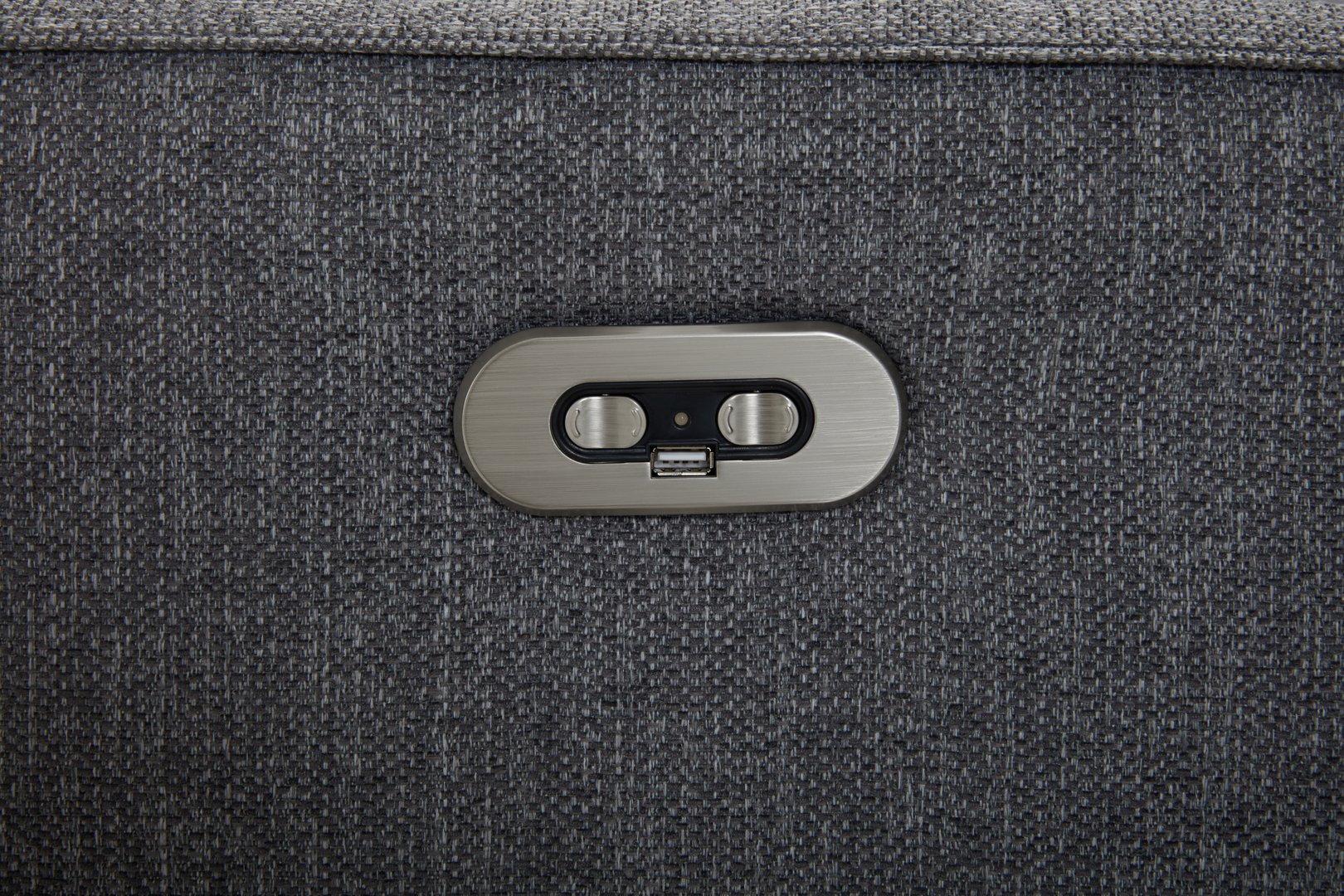 FLAIR 2.5 SEATER CHAISE FABRIC CHARCOAL