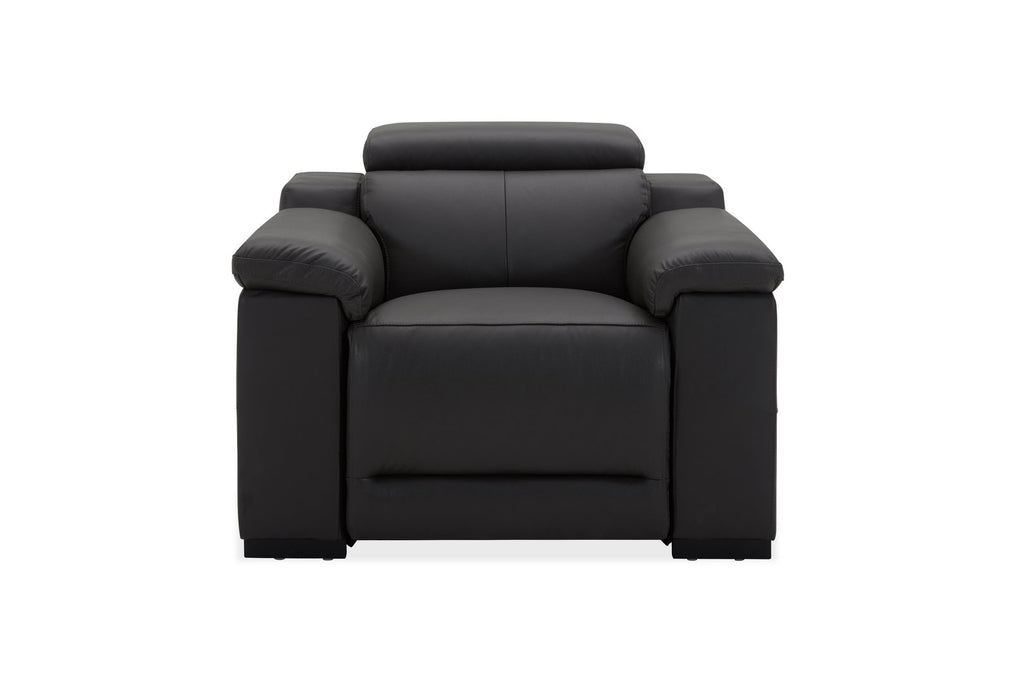 DANTE 1 SEATER LEATHER BLACK
