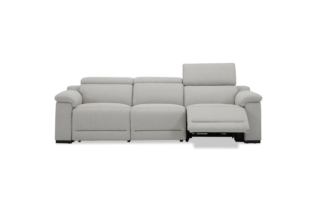 DANTE 3 SEATER FABRIC LIGHT GREY