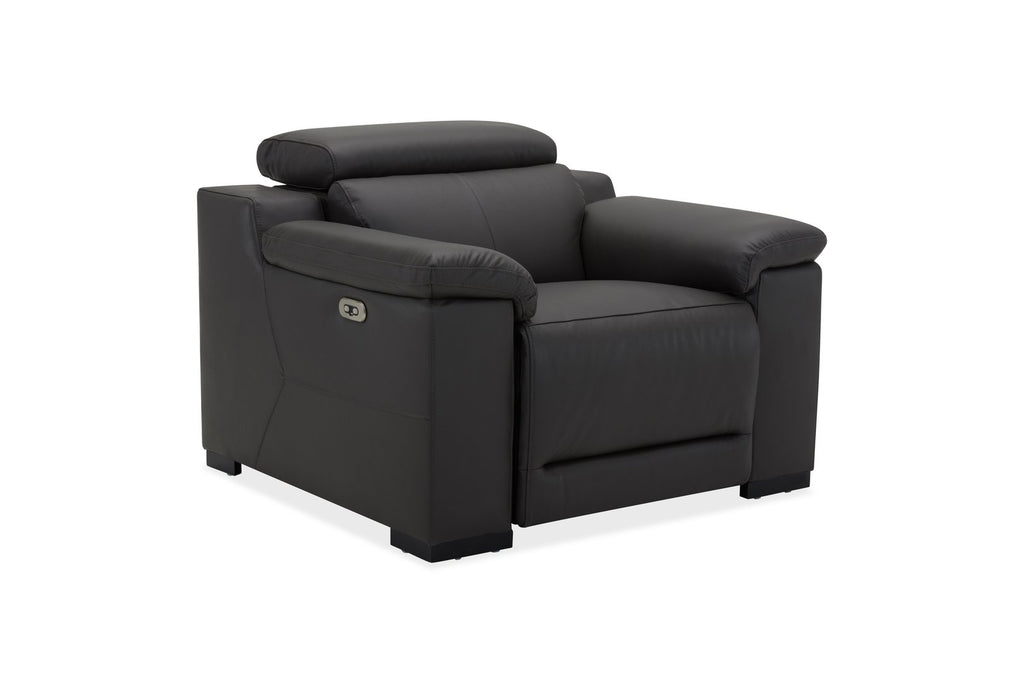 DANTE 1 SEATER LEATHER BLACK