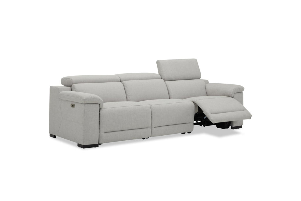 DANTE 3 SEATER FABRIC LIGHT GREY