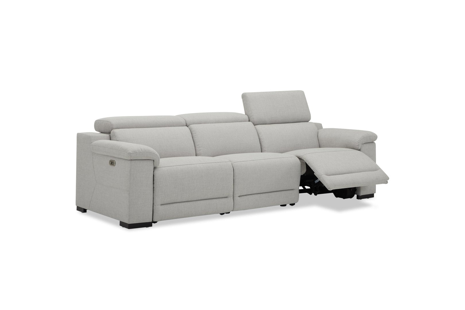 DANTE 3 SEATER FABRIC LIGHT GREY