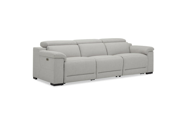 DANTE 3 SEATER FABRIC LIGHT GREY