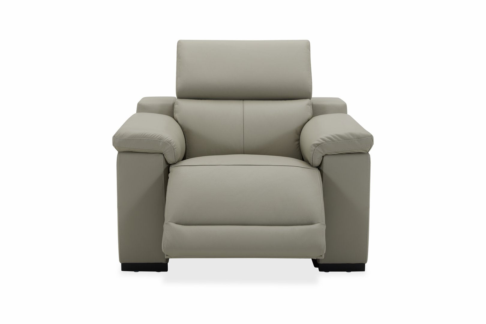 DANTE 1 SEATER LEATHER LIGHT GREY