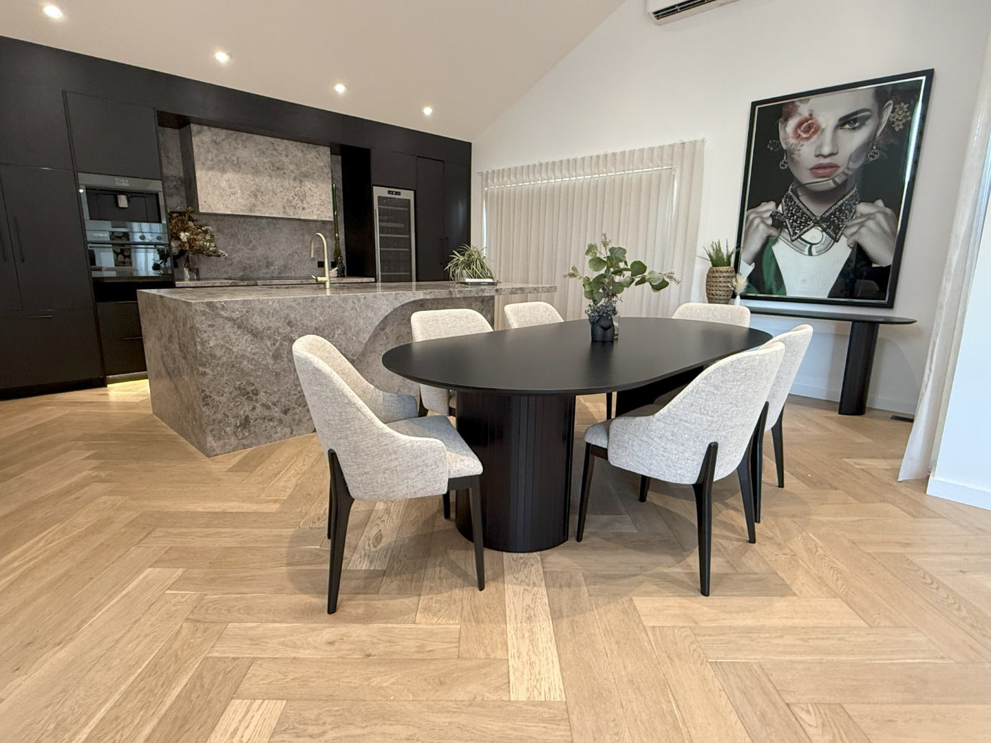 Positano Black Dining Table