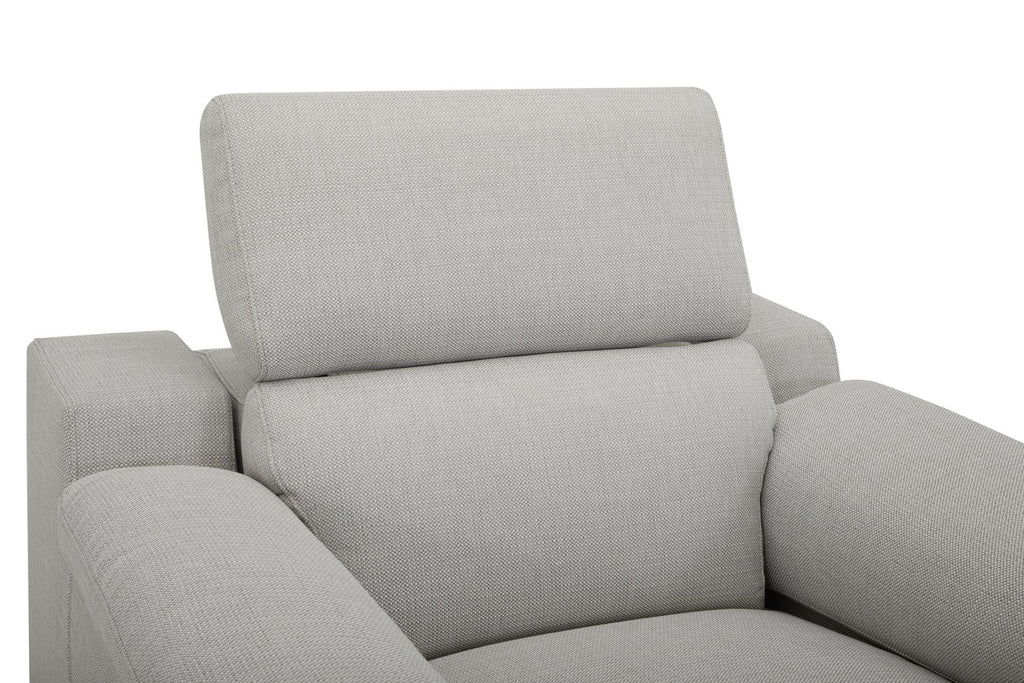 DANTE 1 SEATER FABRIC LIGHT GREY