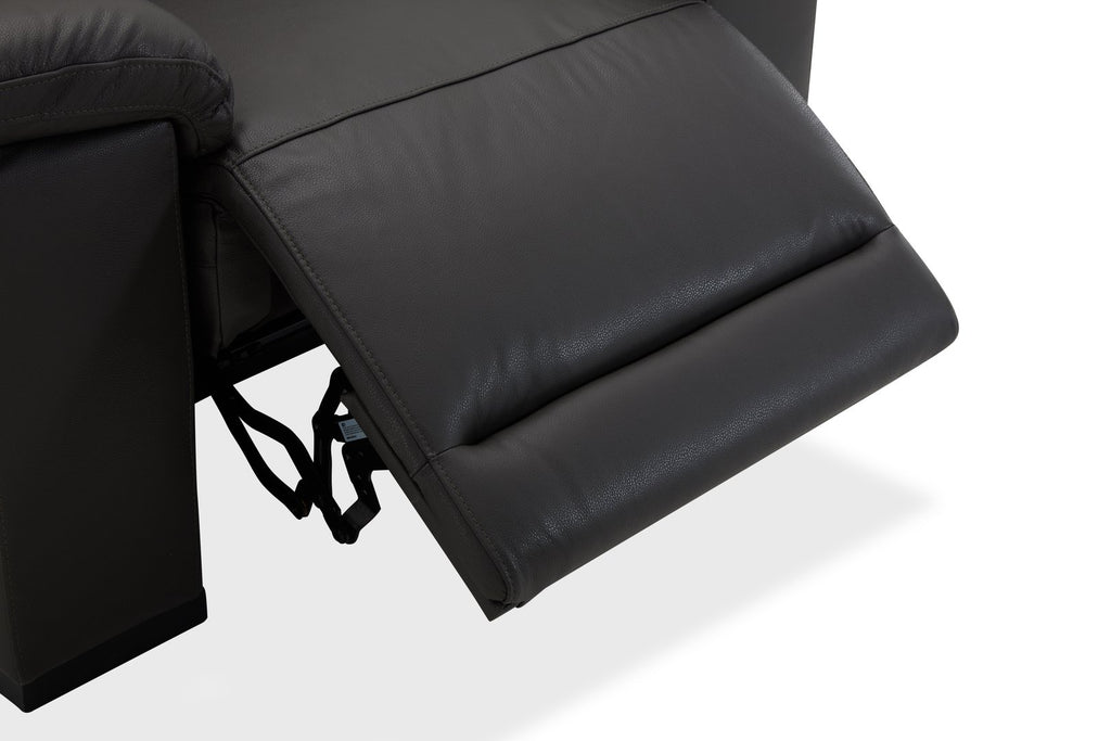 DANTE 1 SEATER LEATHER BLACK