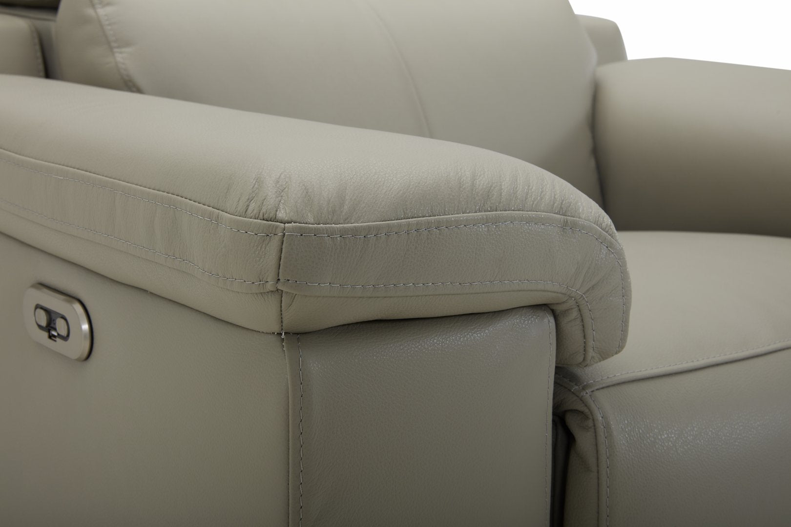 DANTE 1 SEATER LEATHER LIGHT GREY