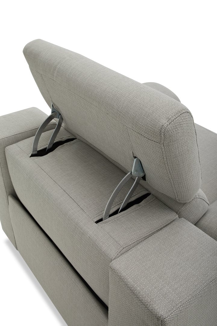 DANTE 1 SEATER FABRIC LIGHT GREY