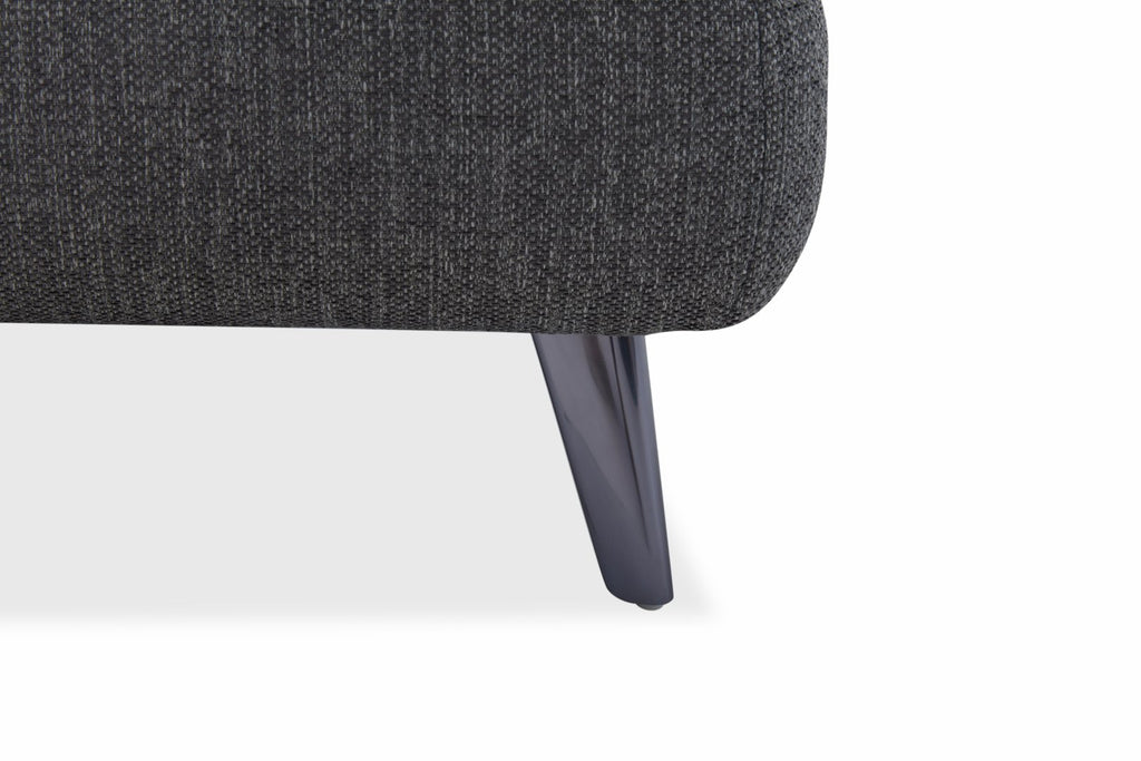 FLAIR 2.5 SEATER CHAISE FABRIC CHARCOAL