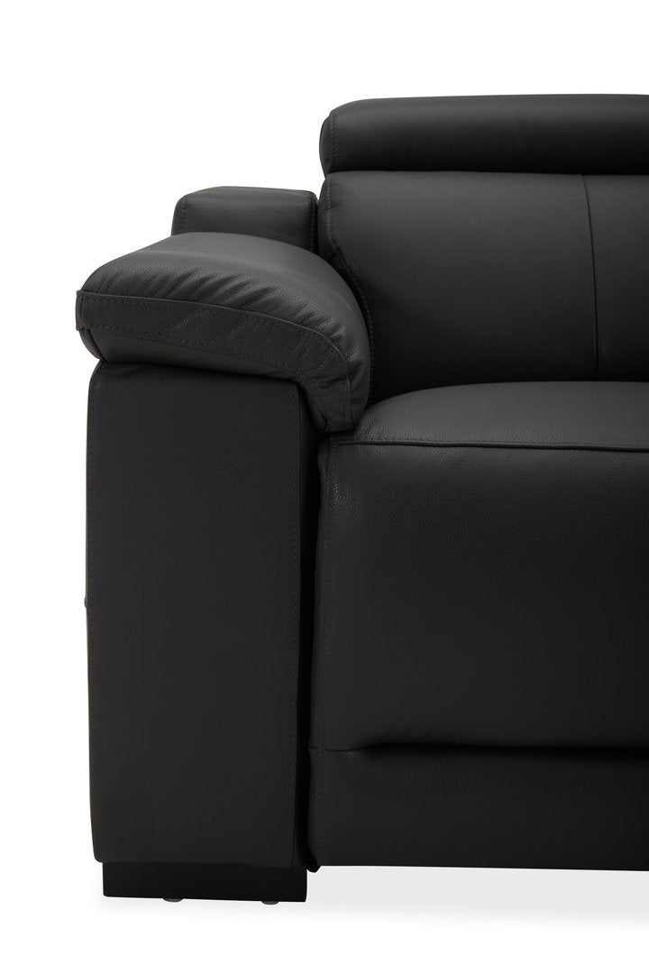 DANTE 1 SEATER LEATHER BLACK