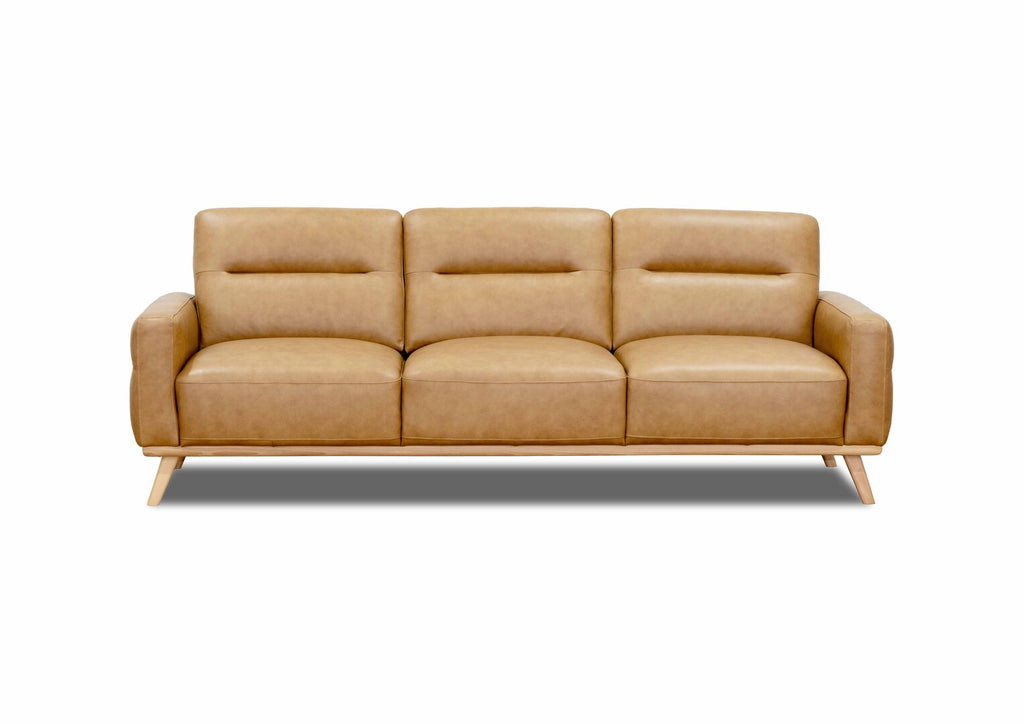 Alicia 3.5 Seater Tan Leather