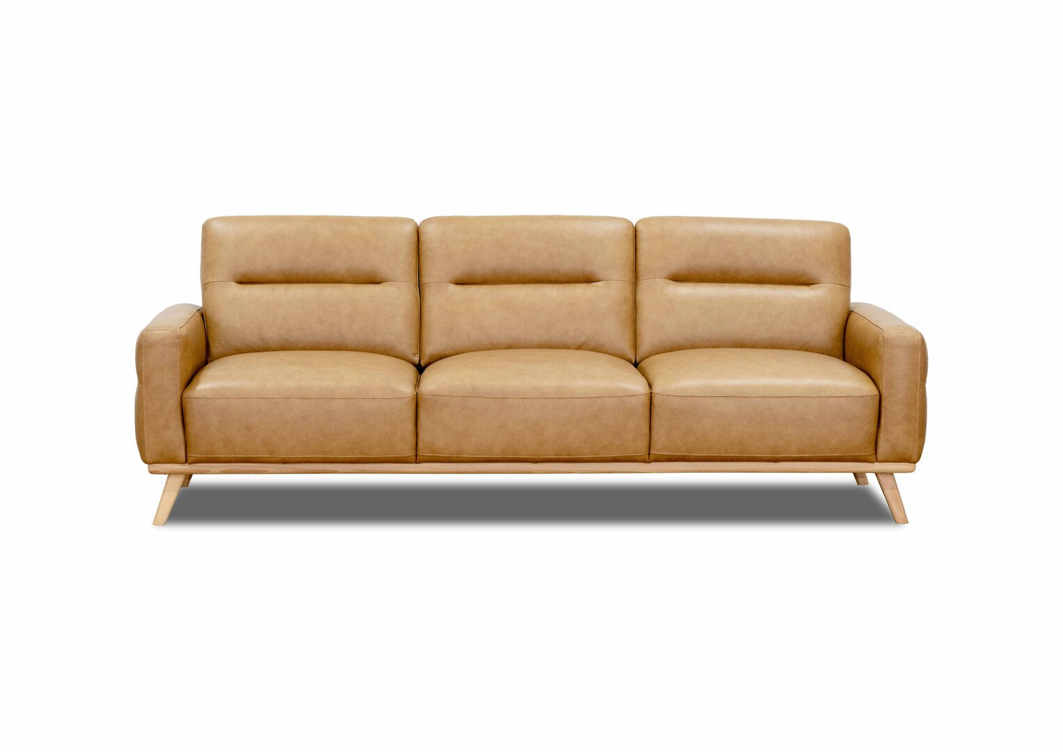 Alicia 3.5 Seater Tan Leather