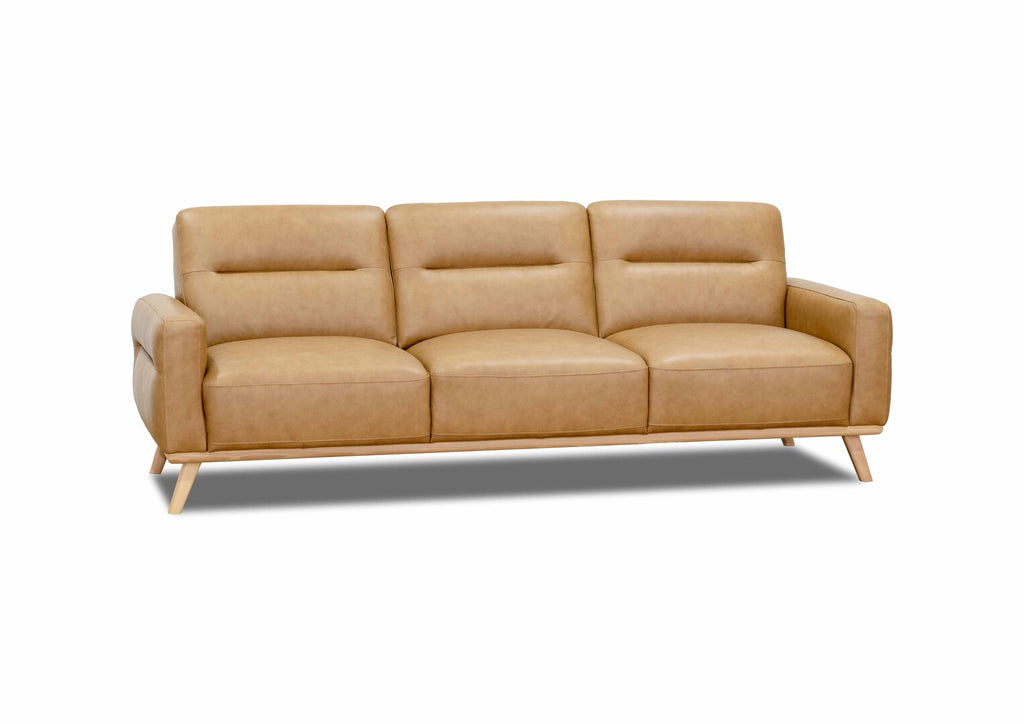 Alicia 3.5 Seater Tan Leather
