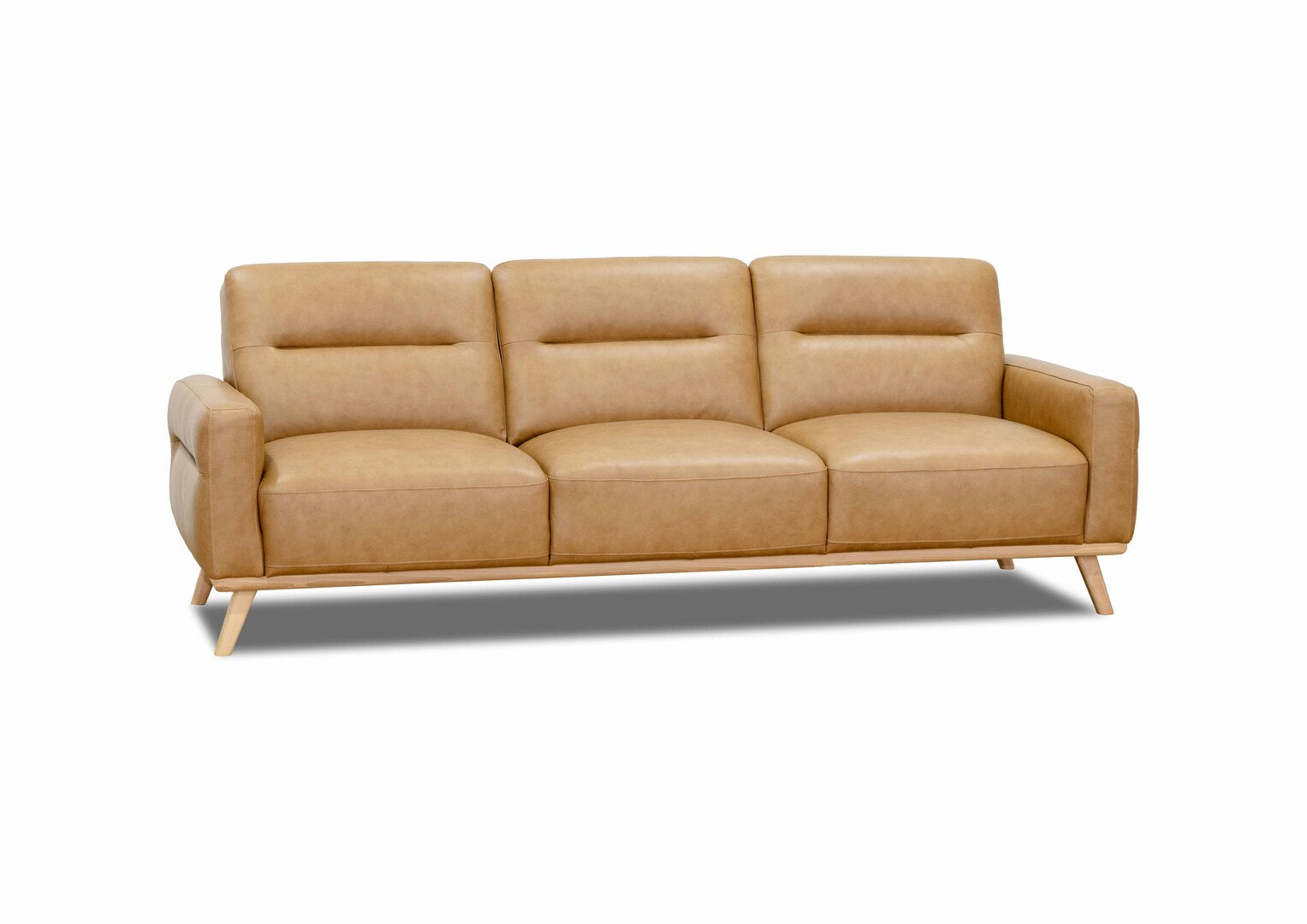 Alicia 3.5 Seater Tan Leather