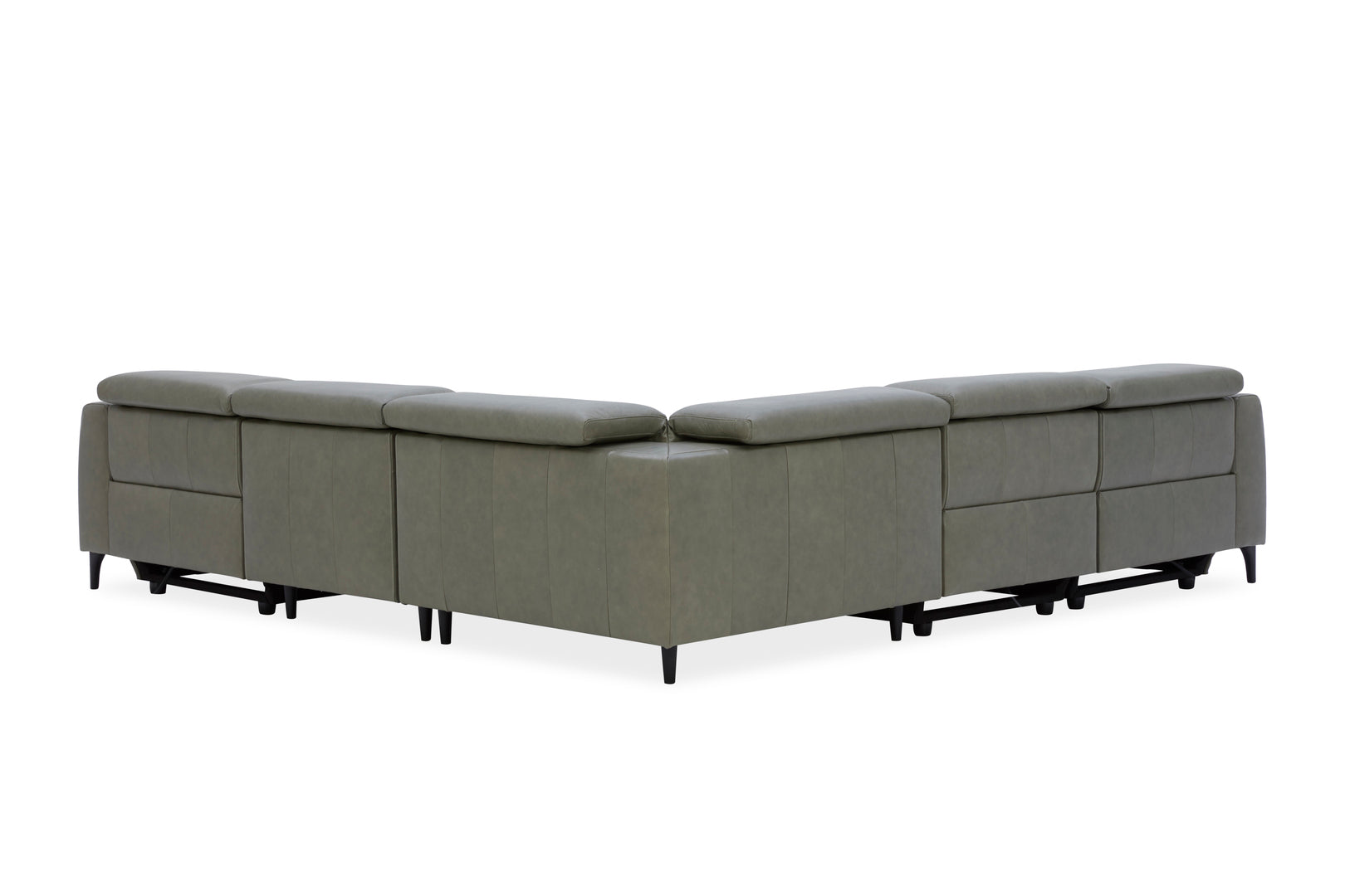 Bellagio Corner Modular Vintage Forest Dakota Leather