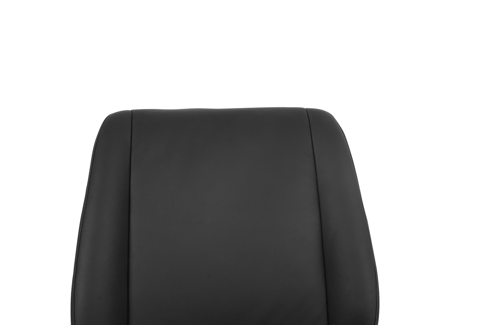 Daria Armless Leather Metal Swivel Dining Chair