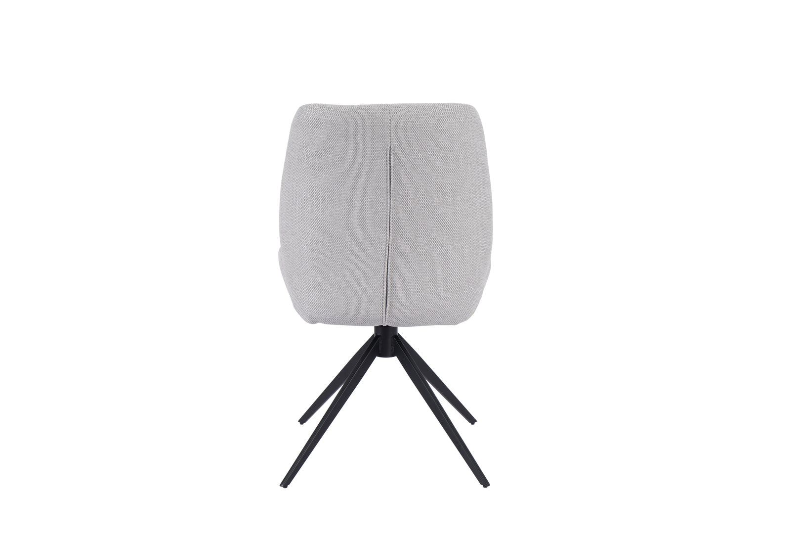 Daria Armless Fabric Metal Swivel Dining Chair