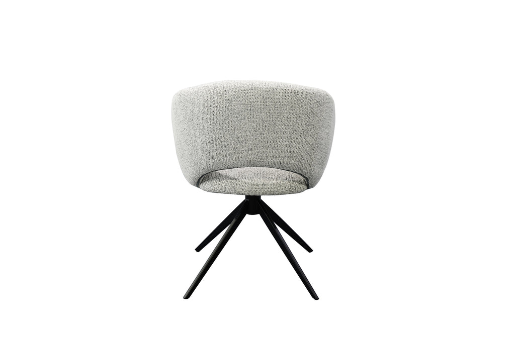 Kiki Fabric Metal Swivel Chair