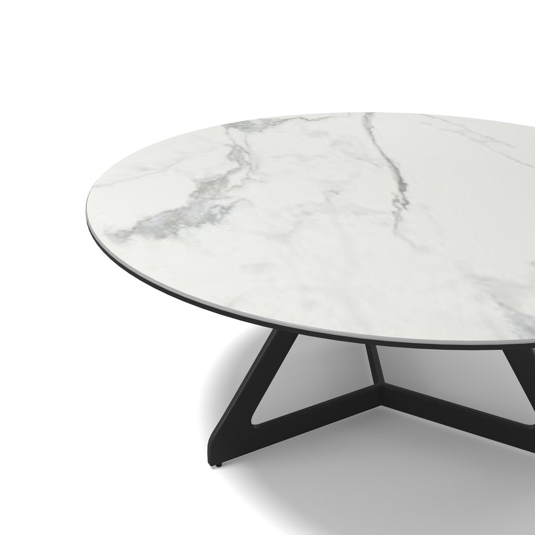 Flute Coffee Table White