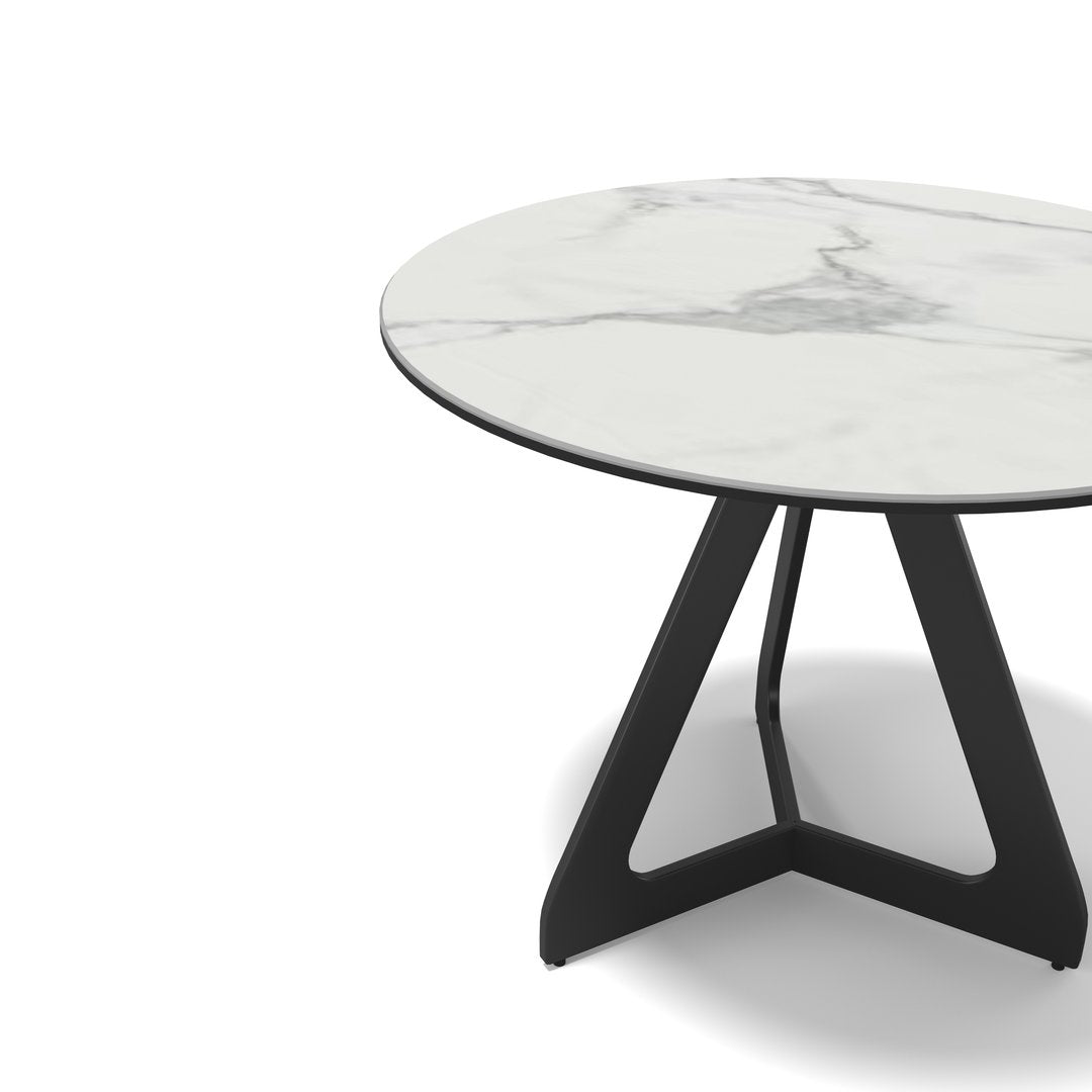 Flute Lamp Table White