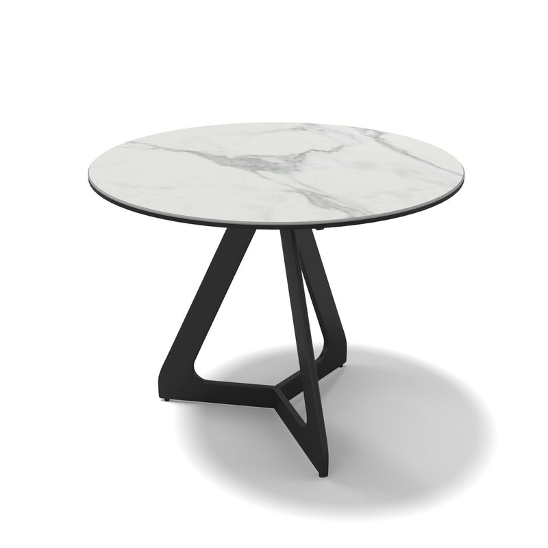 Flute Lamp Table White