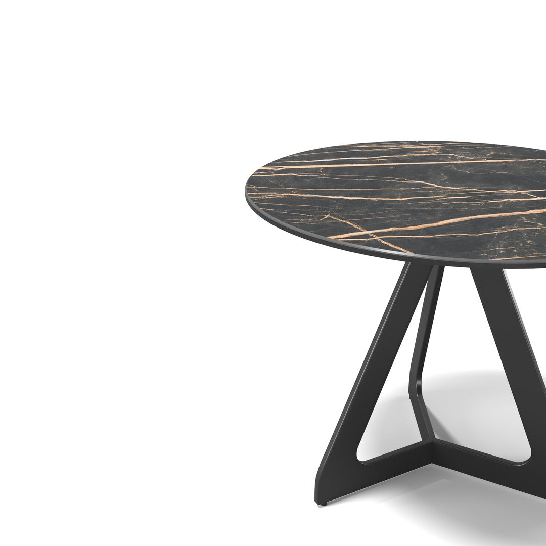 Flute Lamp Table Black