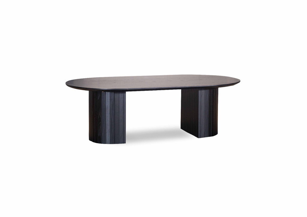 Positano Black Oval Coffee Table