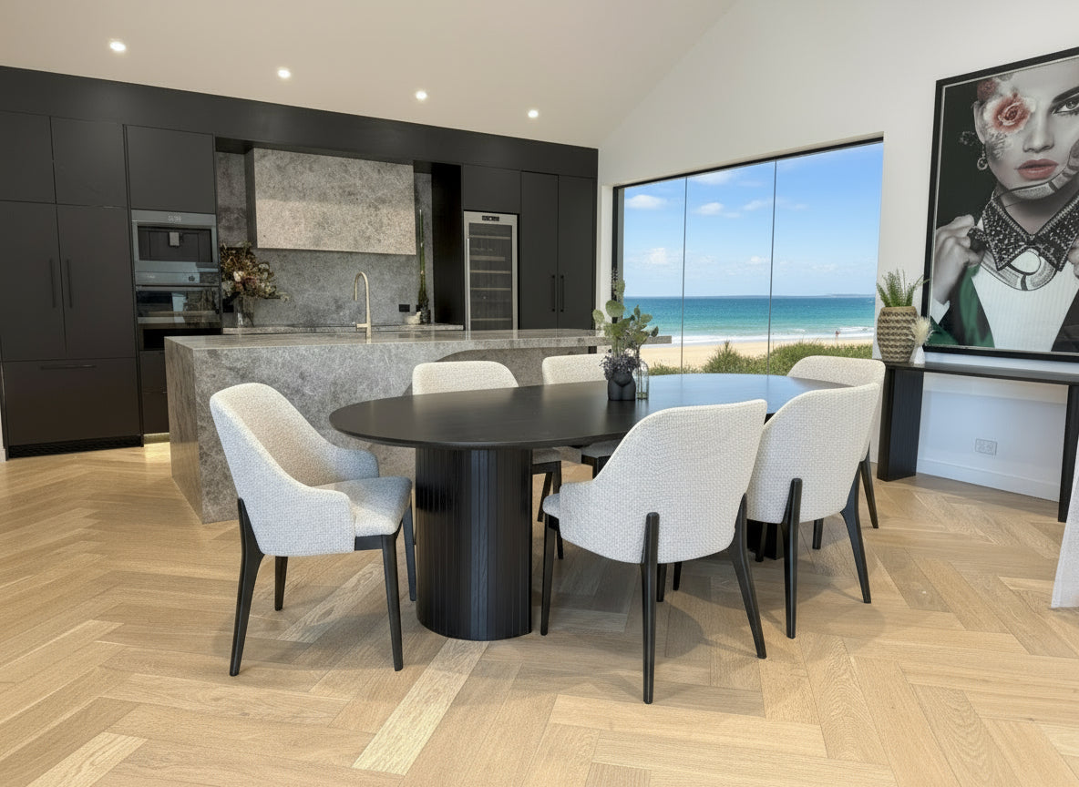Positano Black Dining Table