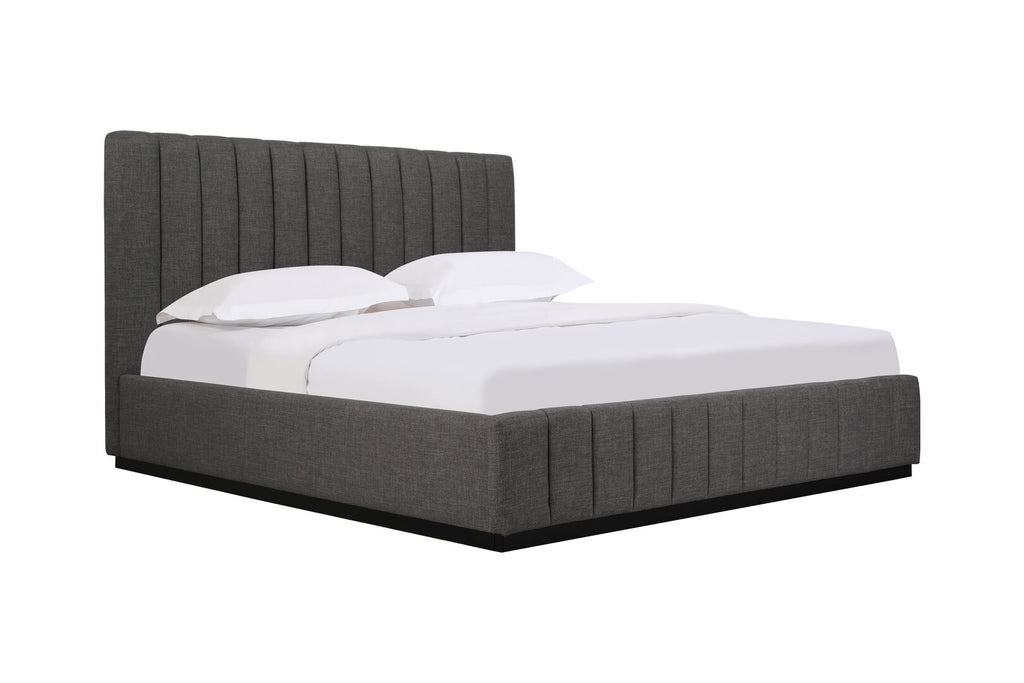 Emy Charcoal Gas Lift Storage Bed