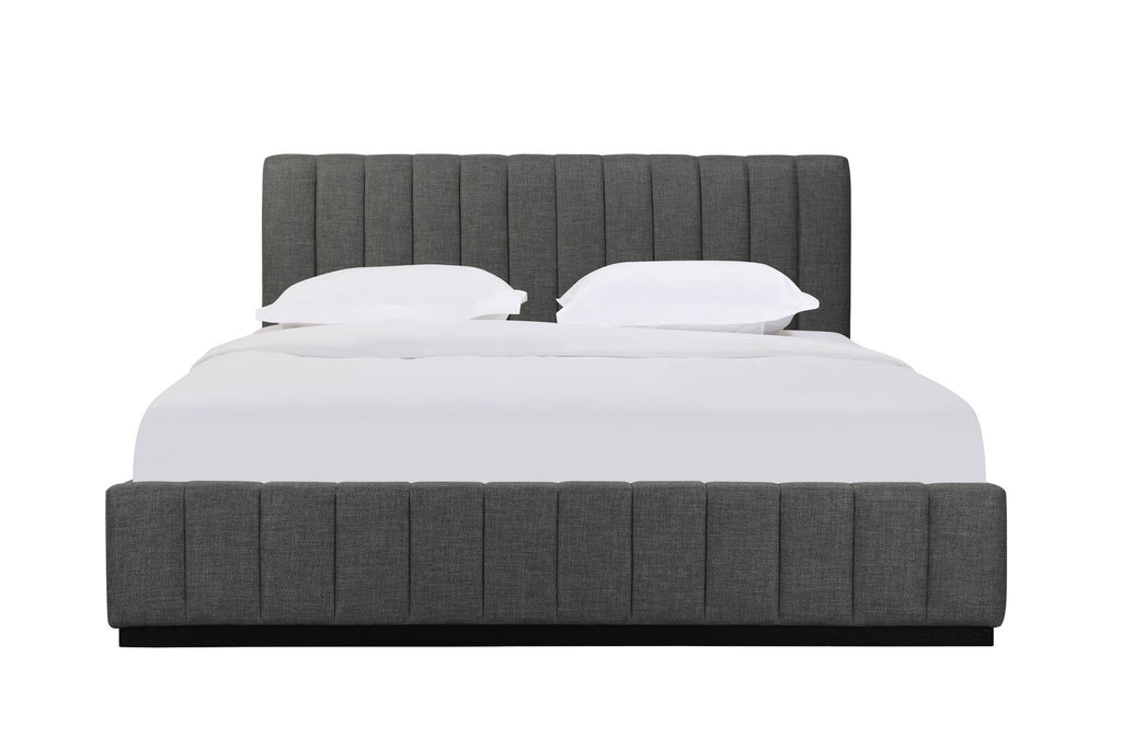 Emy Charcoal Gas Lift Storage Bed