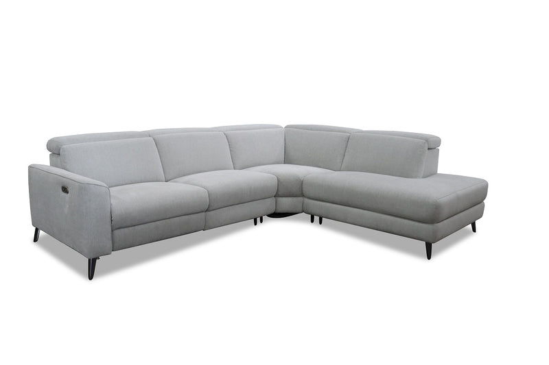 FLAIR 2.5 SEATER CHAISE FABRIC ICE GREY