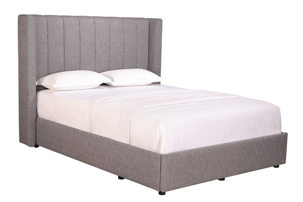 grace fabric bed frame draws