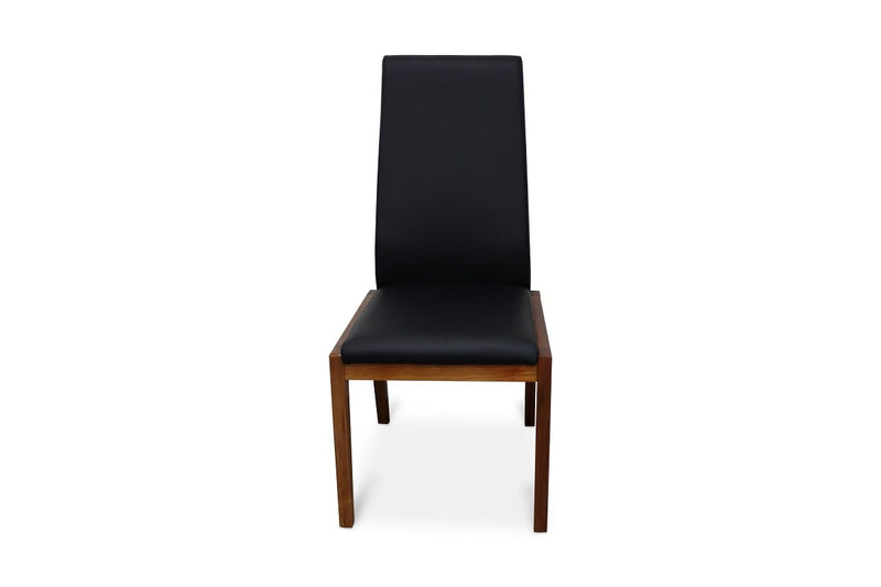 aria pu dining chair blackwood legs