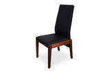 aria pu dining chair blackwood legs