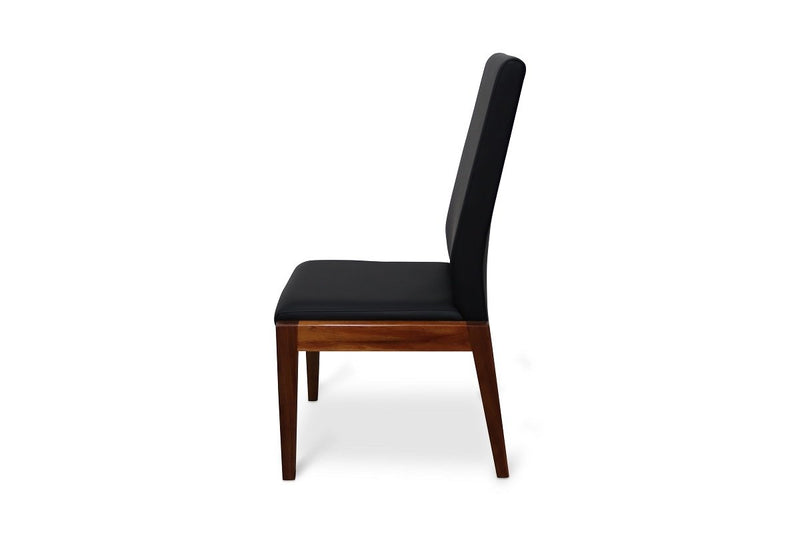 aria pu dining chair blackwood legs